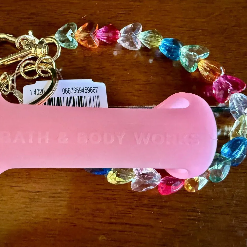 NEW Pink Wristlet Hand Sanitizer Spray Holder Bath & Body Works